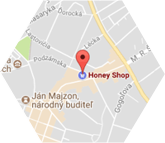 mapa honey shop nové zámky